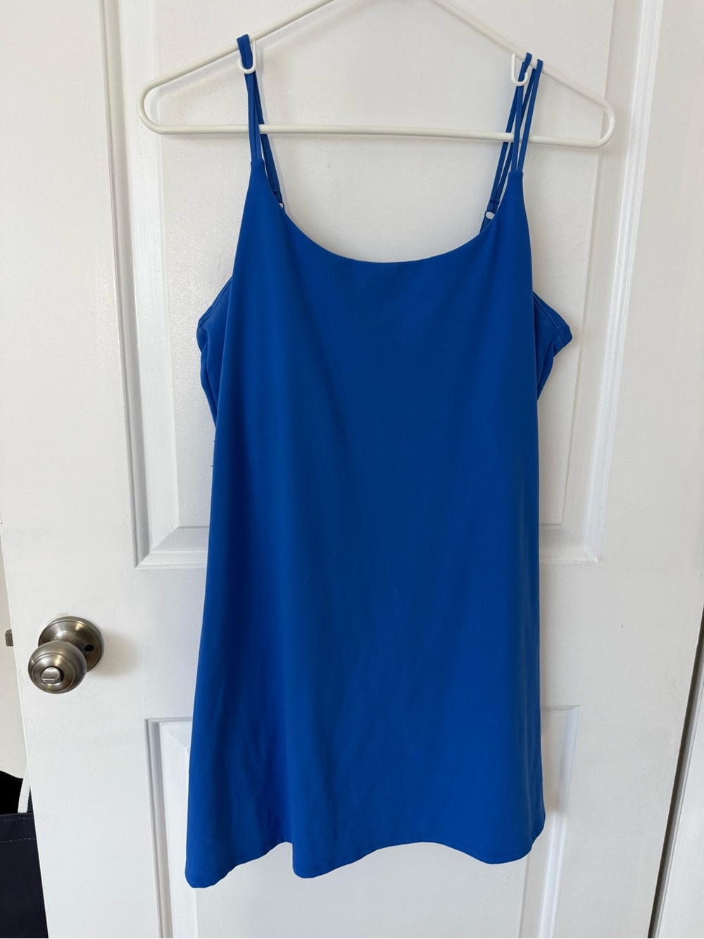 Sleeveless Blue Slip Dress